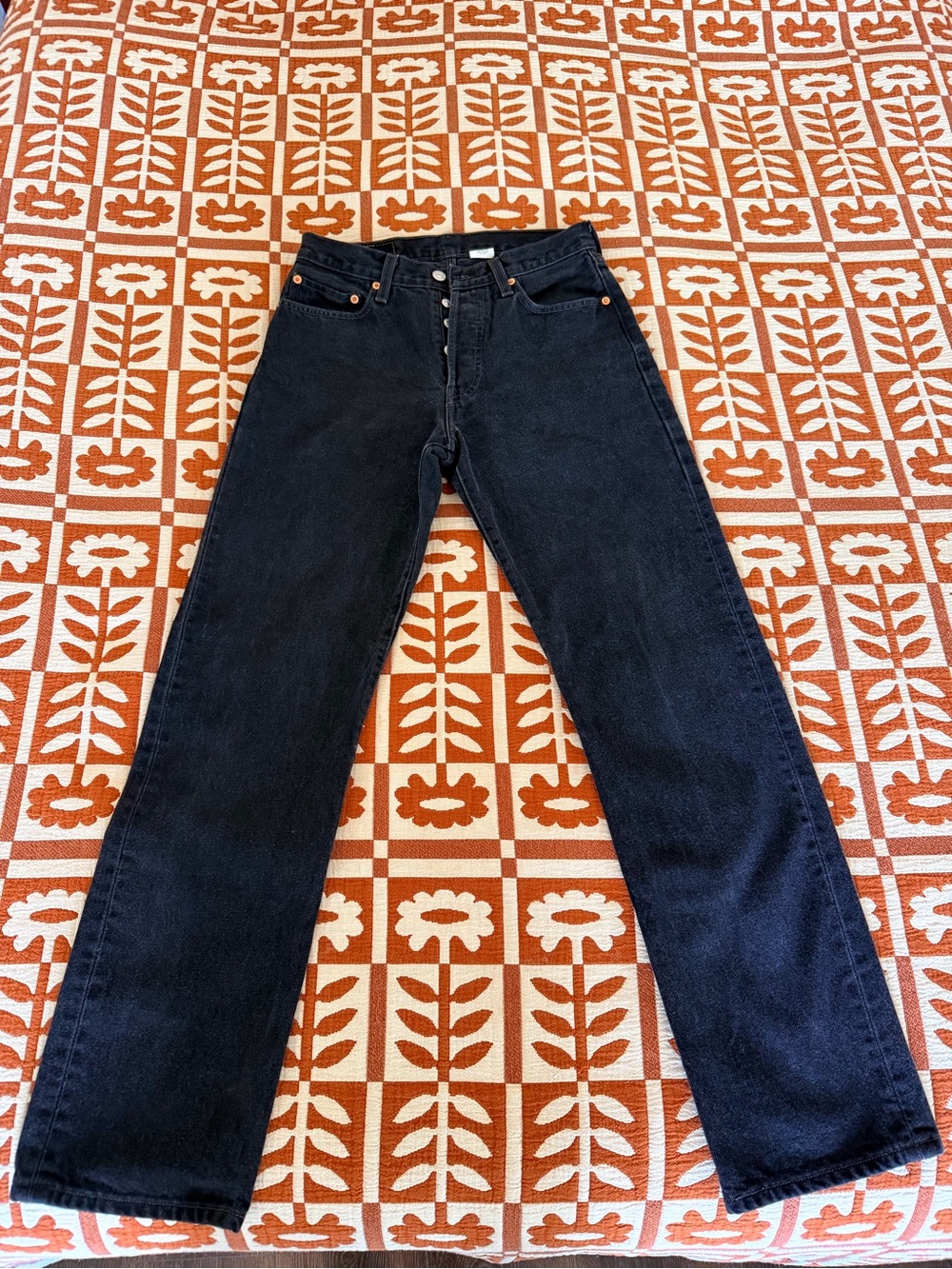 Levi's 501 Black Straight-Leg Women's Jeans